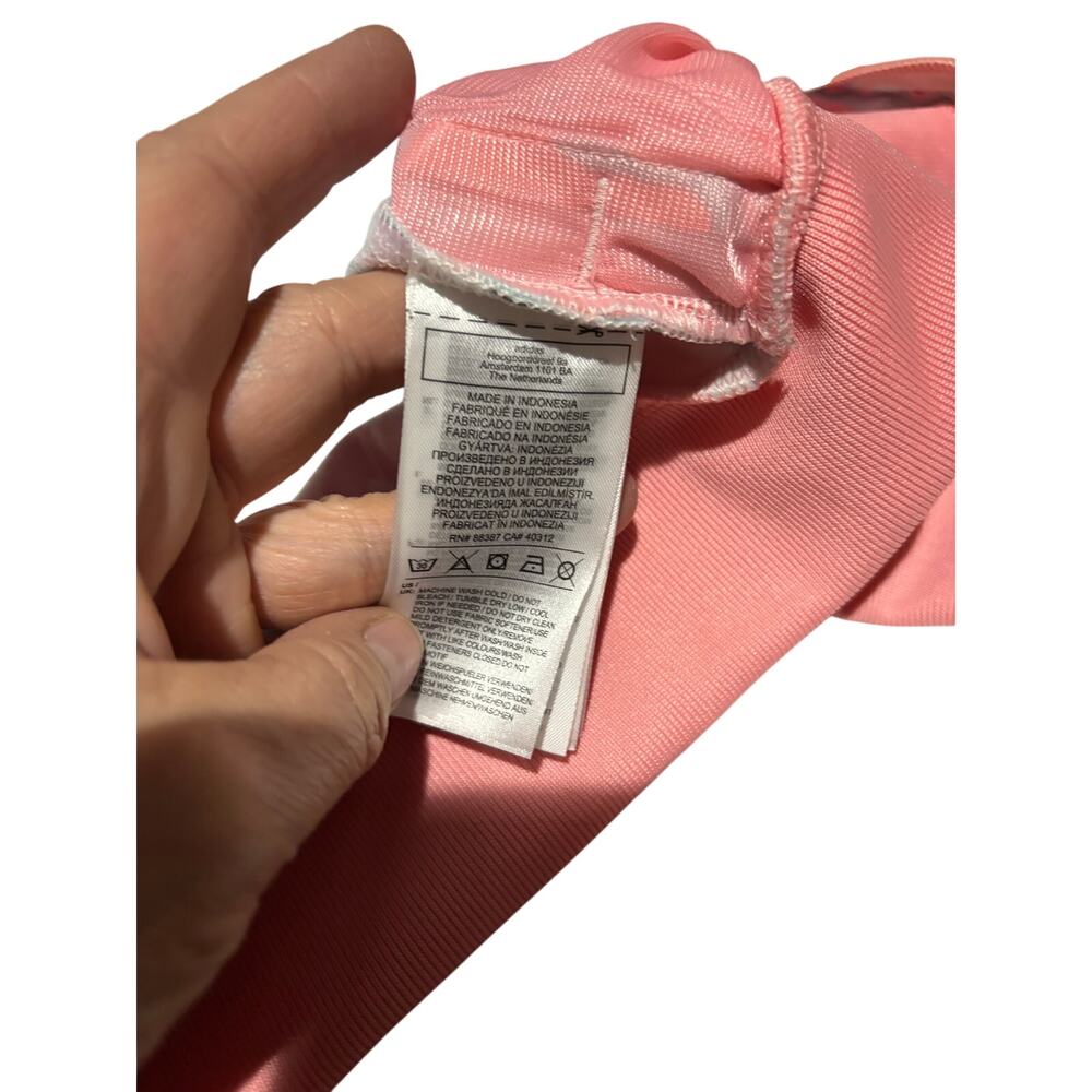 Adidas 7/8 pale pink floral athletic suit jogger pant full zip track jacket nwot - Picture 4 of 10